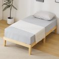 thumbnail image 5 of Zimtown 12" Solid Wood Platform Bed with Wooden Slats, Twin, Natural Pine, Natural Wood Color, 5 of 7