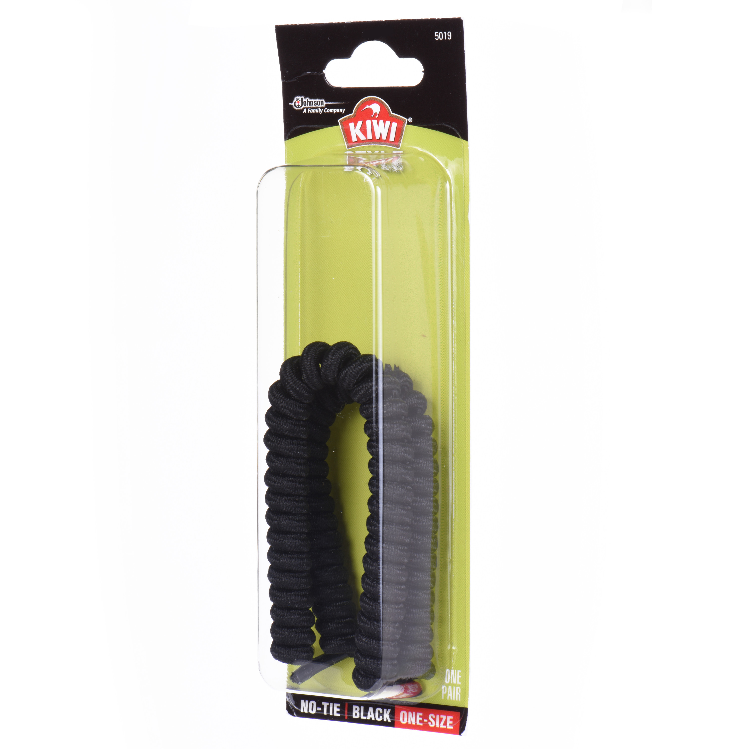 KIWI KIWI BoingzNoTieLaces, Black, 1 pair