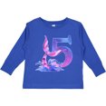 thumbnail image 3 of Inktastic 5th Birthday Mermaid Tail Boys or Girls Long Sleeve Toddler T-Shirt, 3 of 5