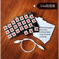 thumbnail image 2 of Corne V4 Low Profile Split Keyboard Customized RGB Single-mode Wired Split Mechanical Keyboard Ergonomics VIAL Keymap Red Switch, 2 of 14
