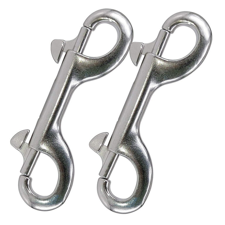 Double Ended Bolt Snap Hook, 2-Pack 3-1/2 in 316 Stainless Steel