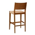 thumbnail image 4 of Bowery Hill Wood 2 Tone Barstools Handwoven Rope Seat Set of 2 in Brown Stain, 4 of 10
