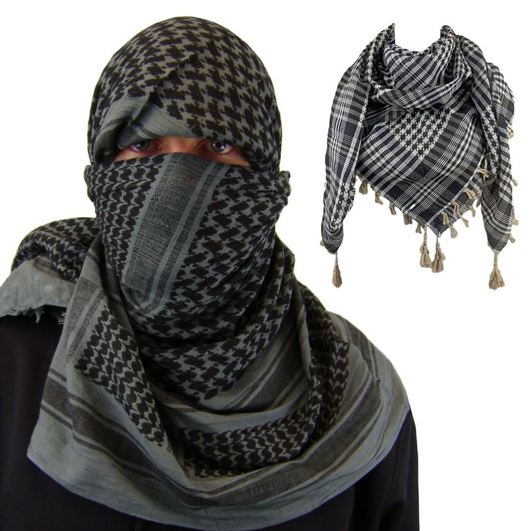 COMEET Men Shemagh, Shemagh Head Neck Scarf Men Women Shawl Kafiya