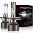 thumbnail image 1 of 1 pair LED Headlight Bulb 60W 6,000LM ZES-3575 LED chip Automobile LED headlight Car Headlamp H4/9003, 1 of 4