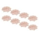 thumbnail image 3 of Juego de manteles individuales para mesa de cena, tapetes de flores ahuecados aislados de PVC para el hogar, decoración, oro rosa, 8 Uds., 3 of 10