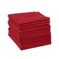 thumbnail image 1 of Juego de 12 servilletas de tela REGALWOVEN de satén, servilletas de tela lavables rojas de 12"x12", 1 of 1