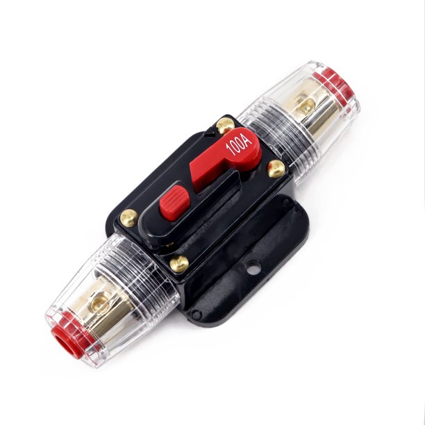 20A100A 12V DC Car Audio Solar Energy Inline Circuit Breaker Fuse