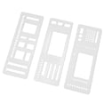 thumbnail image 4 of 3 plantillas de planificador de 13,8 x 5,1 cm, sellos de planificador, plantilla de dibujo de diario, hechas a mano para tarjetas, papel, portátiles y Estilo C, 4 of 8