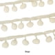 thumbnail image 5 of Yuarrent Cinta para agregar color a proyectos Manualidades DIY Cinta con flecos de bola con adorno de pompones de 5 yardas Fácil Decoración del hogar Beige, 5 of 6