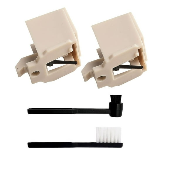 2Pc For Atn3600L Record Player Needle Elliptical Turntable Needle Replacement Stylus With Cleaning Brushes For At-Lp60X