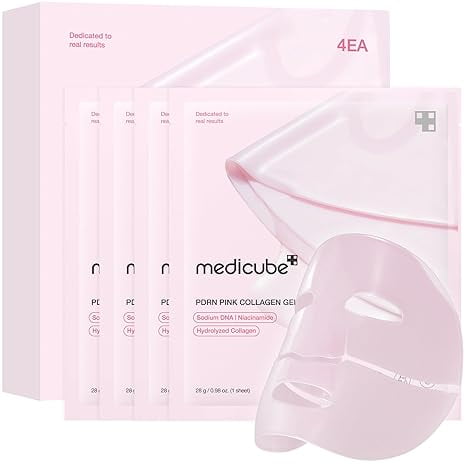 medicube Salmon DNA PDRN pink collagen jelly gel mask | overnight face mask for glass glow skin- elasticity, hydrating, firming and moisturizing