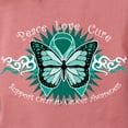 thumbnail image 3 of CafePress - Ovarian Cancer Butterfly T Shirt - Womens Comfort Colors® Shirt, 3 of 4