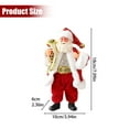 thumbnail image 2 of Santa Claus Doll Toy Ornament - 4 Styles Christmas Santa Ornaments Holiday Santa Figurines Decorations For Christmas Tree Home, 2 of 3