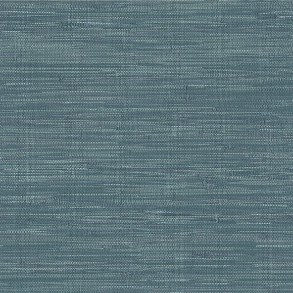 by NU2874 Navy Grassweave Peel & Stick Wallpaper, Blue
