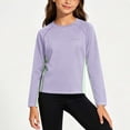thumbnail image 5 of Fancifize Kids UTF 50+ Sun Protection Shirts Teen Girls Long Sleeve Rash Guard Pullover Tops for Outdoor Athletic Size 4-16, 5 of 8