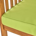 thumbnail image 6 of Sparks Outdoor 4 Piece Acacia Wood Sofa Set with Cushions, Brown Patnia, Light Green, 6 of 6