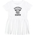 thumbnail image 3 of Inktastic Handpicked for Earth by My Sister in Heaven with Angel Wings Girls Baby Dress, 3 of 5