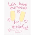 thumbnail image 2 of Athene Fritsch Mimosas Imprimé Flûte à Champagne, 2 of 2