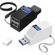 thumbnail image 1 of 3-Port USB Hub,2PCS USB 3.0,USB 3.0 3-Port Hub USB Splitter Portable Hub Transfer USB Splitter Adapter, 1 of 5
