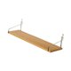 thumbnail image 4 of Estante de pared de madera organizador de almacenamiento para pasillo con ganchos, estante flotante para sala de estar, candelabro, libros,, 4 of 9