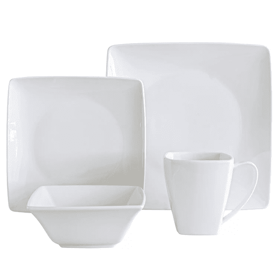 Open Box Overandback 2369 32-Piece Squared Dinnerware Set