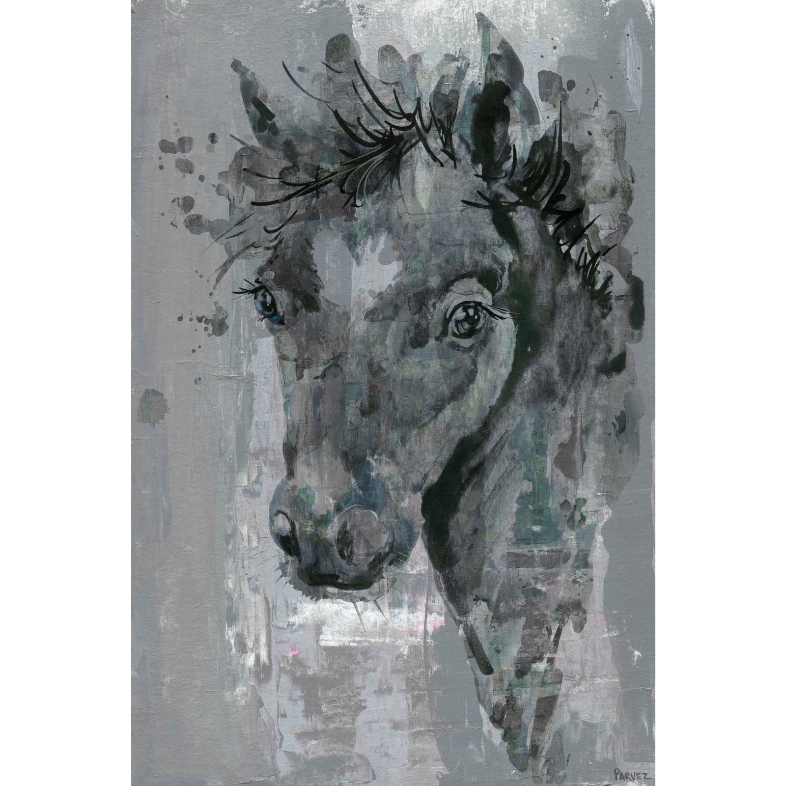 Parvez Taj Sweet Stare' Painting Print on Wrapped Canvas 24 x 36
