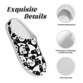 thumbnail image 5 of KLL Seamless Pattern Cute Panda Pattern Adult Unisex Cozy Slippers,Fuzzy Slip-on Slippers TPR Sole Slippers Comfort Plush Home Footwear for Indoor & Outdoor-37/38, 5 of 7