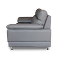 thumbnail image 3 of Love Seat de Piel Genuina ConfortoPiel  Dublin Gris Oxford, 3 of 7