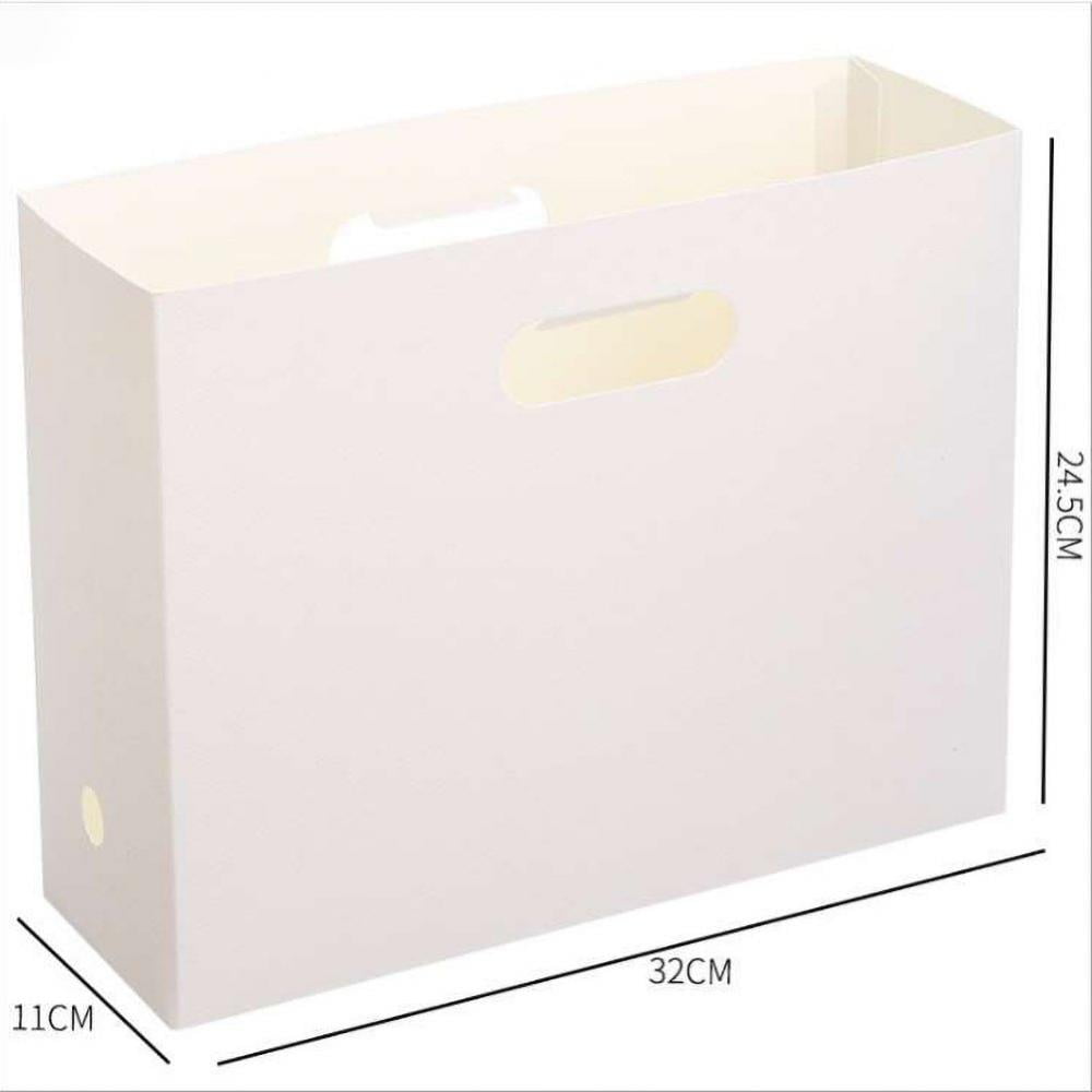 Sturdy Magazine Storage Box Book Boxes Cardboard Magazine Holder for Home Office, Size: 42.5, Beige