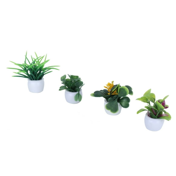 Mini Conjunto de Plantas de Maceta de Simulación, Conjunto de Plantas en Macetas de Paisajismo para el Sentimento Natural para la Mesa para la Oficina para el Hogar