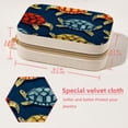 thumbnail image 5 of Sea Turtle Velvet Portable Jewelry Box with Removable Compartment - Stylish Gift, Display Case, and Decorative Box, 5 of 7