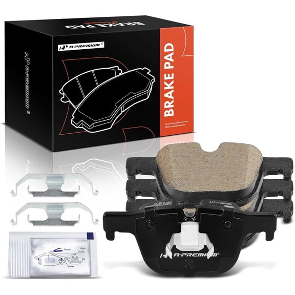 A-Premium Rear Ceramic Disc Brake Pads Set Compatible with BMW 328i 330i 335i 340i 328i/330i/335i/340i xDrive 335i/340i GT xDrive 428i 430i 435i 440i 428i xDrive ActiveHybrid 3 4 Pcs