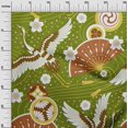 thumbnail image 3 of oneOone Cotton Cambric Forest Green Fabric Asian Japanese Pattern Fabric For Sewing Printed Craft Fabric By The Yard 56 Inch Wide, 3 of 5