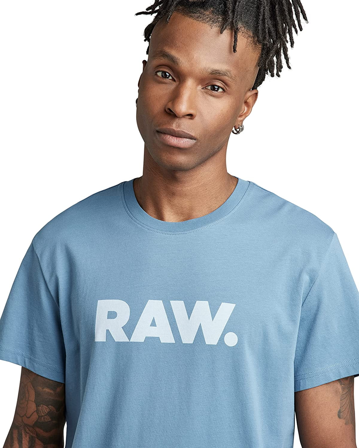 G-Star Raw Mens Holorn Graphic Crew Neck Short Sleeve T-Shirt SKBL-M 