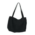 thumbnail image 4 of ELAYARD Canvas Handbags for Women Tote Purse for Everyday Use Simple Design 1Pack Black, 4 of 8