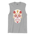 thumbnail image 5 of Kansas City Sugar Skull Men's Muscle Shirt KC Die-Hard Football Fan Tailgating, 5 of 7