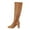 Beige Suede Over The Knee Boots, variant on hopeusnice Women's Suede Over The Knee Boots Block Heel Side Zipper Chunky Heel Knee High Boots Fall Winter Warm Comfortable Boots Beige 35