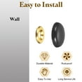 thumbnail image 4 of Uxcell 20 Pcs 16.8mm Tapas Decorativas para Clavos, Tapas de Tornillo de Aleación de Zinc, Negras, 4 of 7