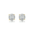 thumbnail image 2 of 1-1/4 Carat T.W. Round White Diamond Yellow Gold over Sterling Silver Stud Earrings, 2 of 2