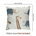 thumbnail image 4 of Rhinoceros Elephant Crocodile Whale Soft Throw Pillow Covers ,Decorative Square Couch Pillowcases Cozy Cushion Covers for Sofa Bed Living Room, 4 of 7