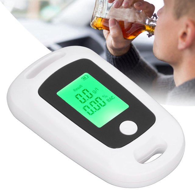 Alcoholímetro Portátil, Probador de Alcohol de Precisión Profesional, Indicación de Tres Colores, Carga Usb y Diseño de Orificio para Colgar para Uso Personal Y de Fiesta