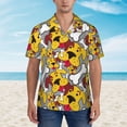 thumbnail image 2 of Xecao Cute Dog print Hawaiian shirt - a stylish short-sleeve button-down for men, perfect for casual beach and tropical outings., 2 of 9
