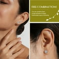 thumbnail image 4 of DESIGNICE Earring Sets,Titanium Steel Earring Sets for Women,3mm/4mm/5mm/6mm/7mm/8mm Stud Earrings Hypoallergenic Earrings for Women,6Pcs, 4 of 7