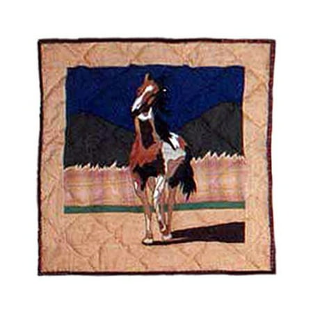 Patch Magic Wild Horses Cotton Throw Pillow