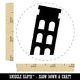 thumbnail image 2 of Leaning Tower of Pisa Icon Italy Self-Inking Rubber Stamp Ink Stamper - Purple Ink - Small 3/4 Inch, 2 of 7