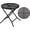 Black, variant on Chic Hollow Pattern Outdoor Folding Side Table with Durable Rust-Resistant Coated Iron, Suitable for Indoor and Outdoor Porch, Deck, Balcony and Pool, Green