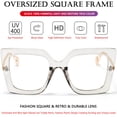 thumbnail image 4 of Gafas de bloqueo de luz azul AIEYEZO de gran tamaño para mujer, 4 of 7