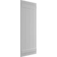 thumbnail image 2 of Ekena Millwork 21 1/2"W x 73"H True Fit PVC Four Board Joined Board-n-Batten Shutters, Primed (Per Pair - Hardware Not Included), 2 of 9