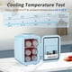 thumbnail image 4 of Minirefrigerador YASHE de 4 litros y 6 latas, termoeléctrico, color azul cálido, 4 of 7