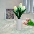 thumbnail image 5 of Yooshoverk Tulips Lamp Lights , Desk Lamp Led Simulation Tulips Night With Vase,Table Lamp Ornaments For Home Living Room Desktop Decor For Home Decor Blue 12.2X5.51X4.53In, 5 of 6